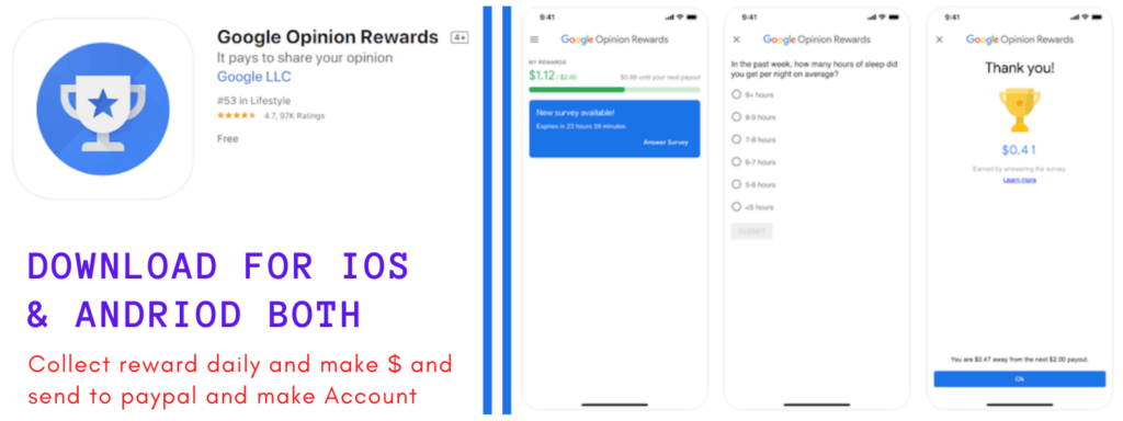 Google opinion rewards 