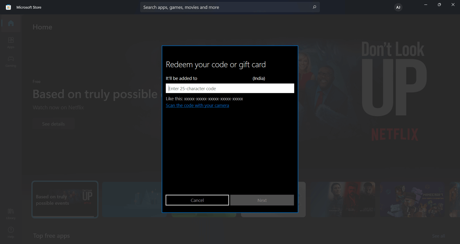 How to Redeem Codes or Gift Cards In Microsoft Windows 11