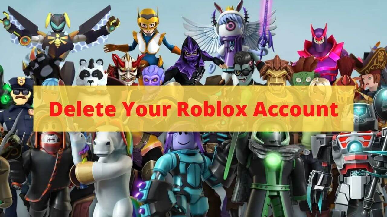 Roblox delete account