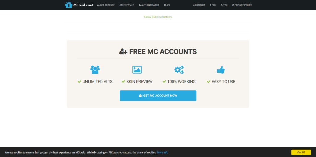 Minecraft Accounts Generator
