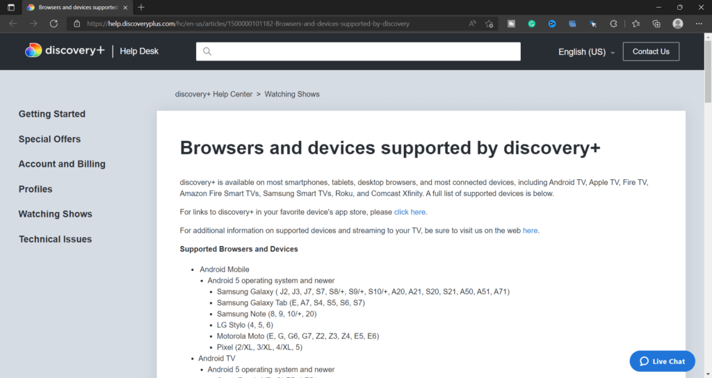 Como obter e configurar o Discovery Plus no Roku