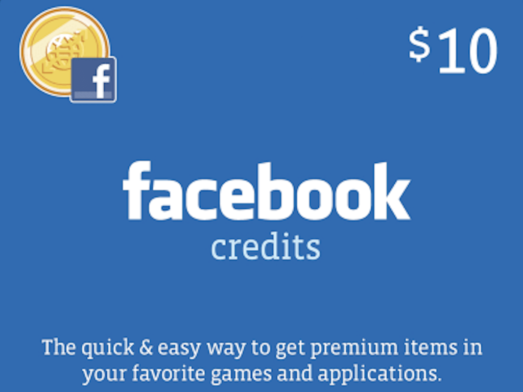 Facebook gift cards