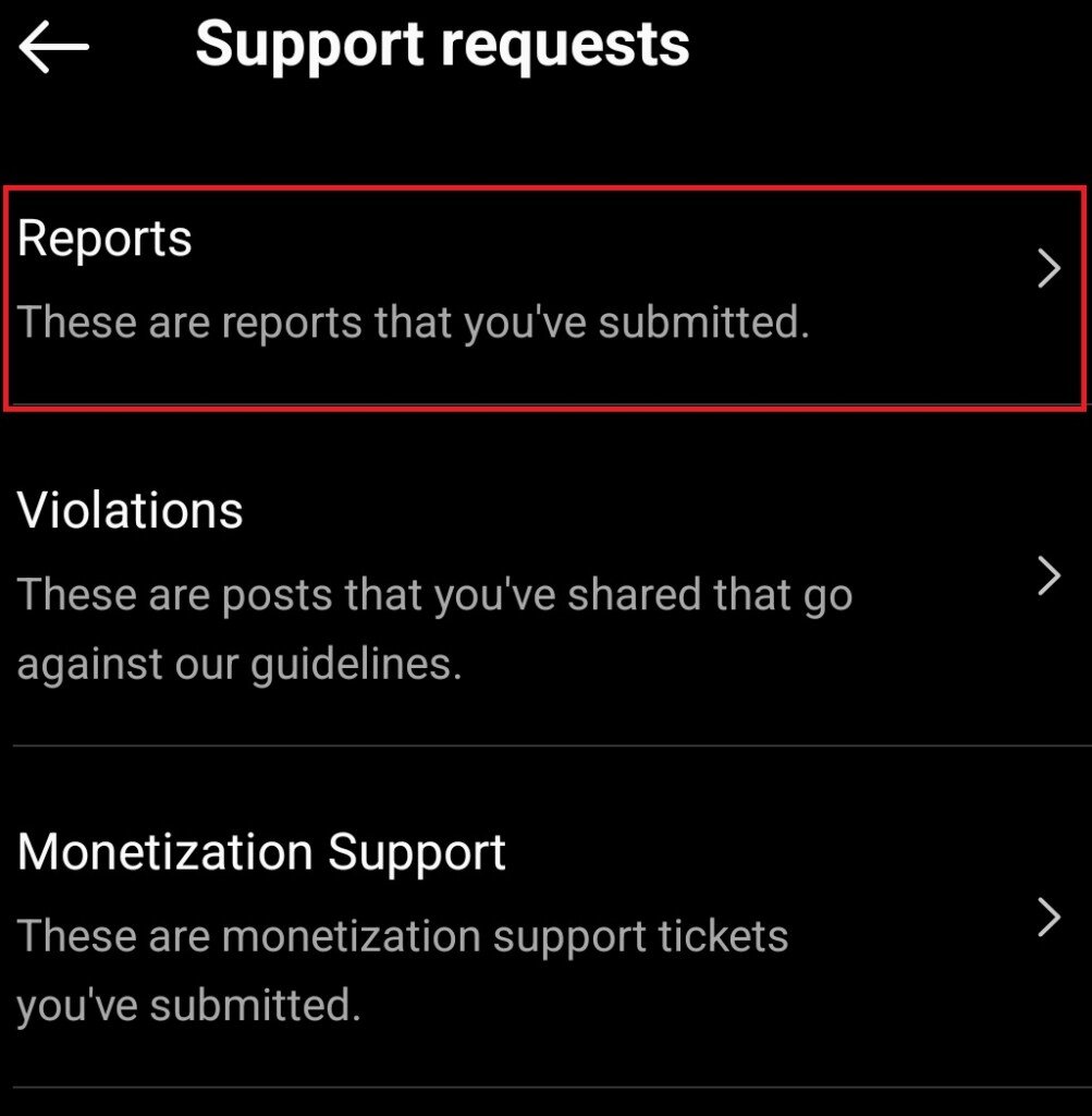 See Reported Posts On Instagram
